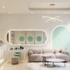 Thiết kế Spa 70m2 điều trị da phong cách hiện đại