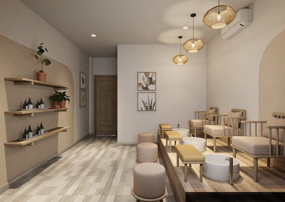 Thiết kế Spa dưỡng sinh kết hợp Nail