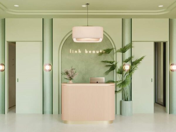 Thiết kế Spa tông màu xanh tươi mát