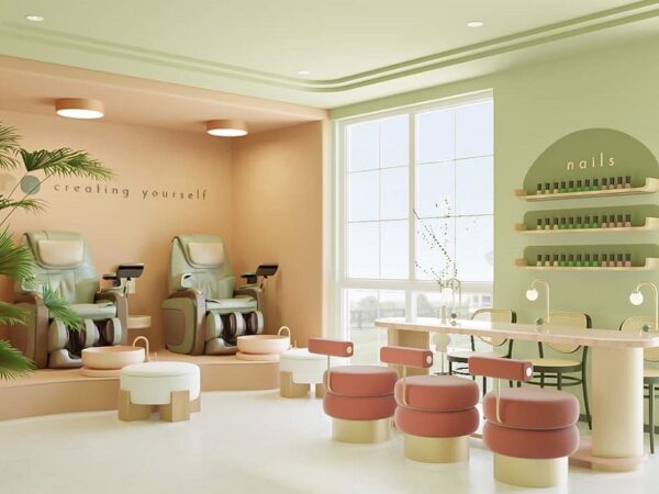 Thiết kế Spa tông màu xanh tươi mát