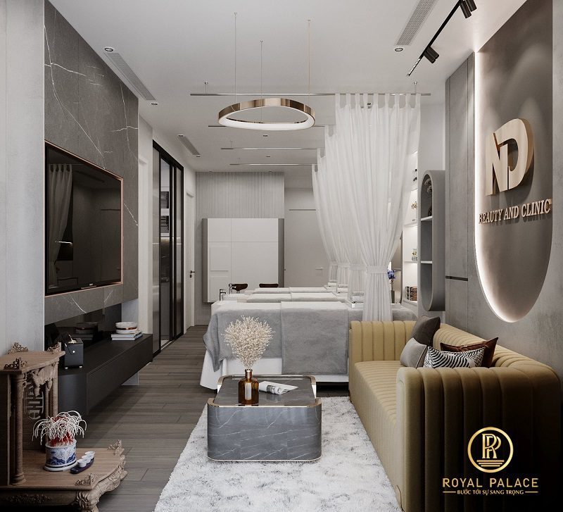 Thiết kế Spa chung cư 75m2 hiện đại sang trọng