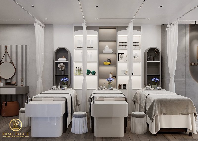 Thiết kế Spa chung cư 75m2 hiện đại sang trọng