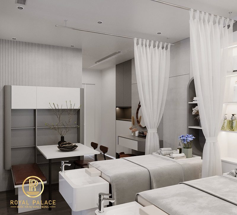 Thiết kế Spa chung cư 75m2 hiện đại sang trọng