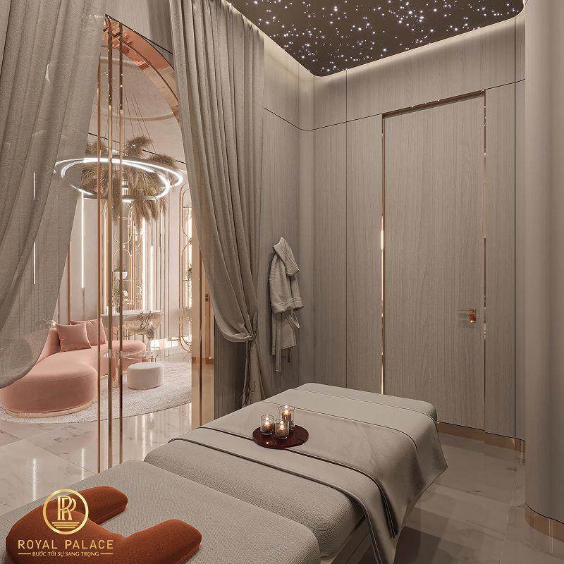 Mẫu thiết kế Spa màu hồng đẹp, sang