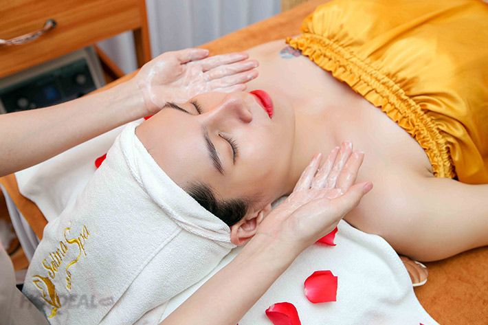 Hình ảnh gội đầu dưỡng sinh thảo dược