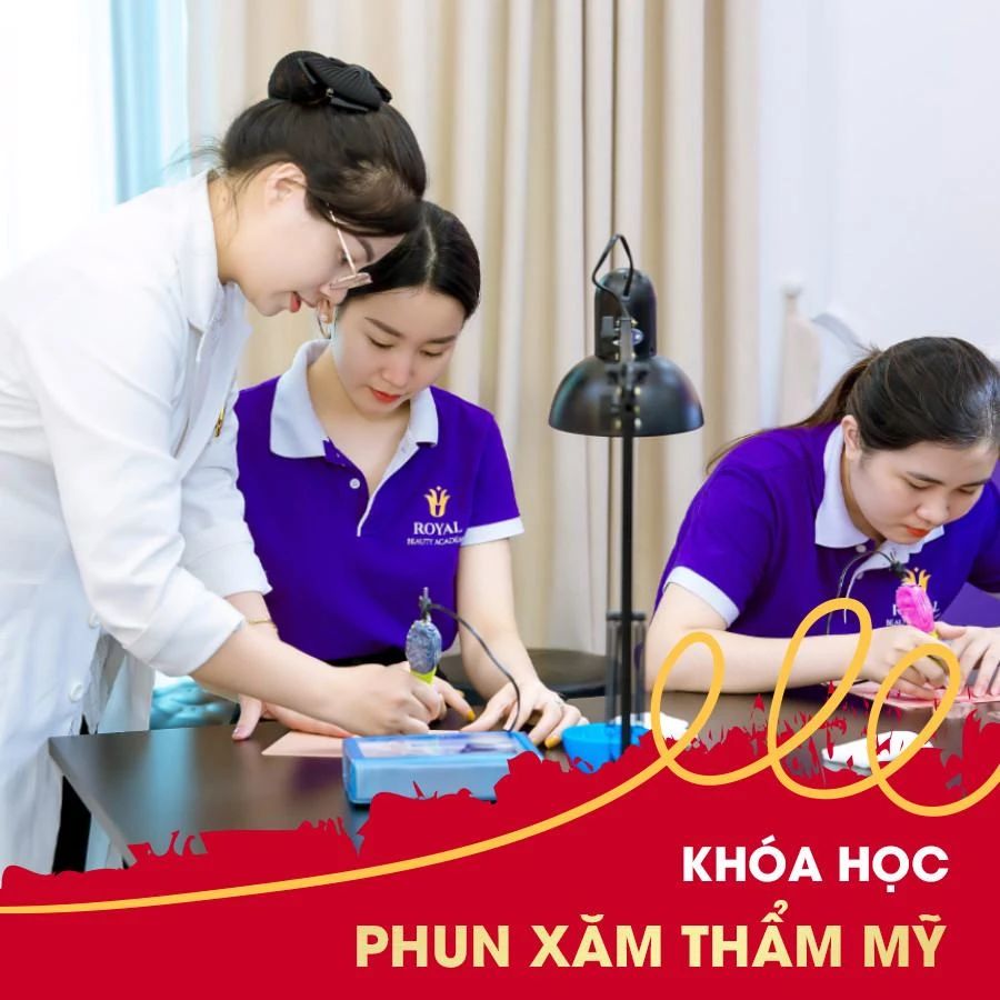 Học phun xăm thẩm mỹ