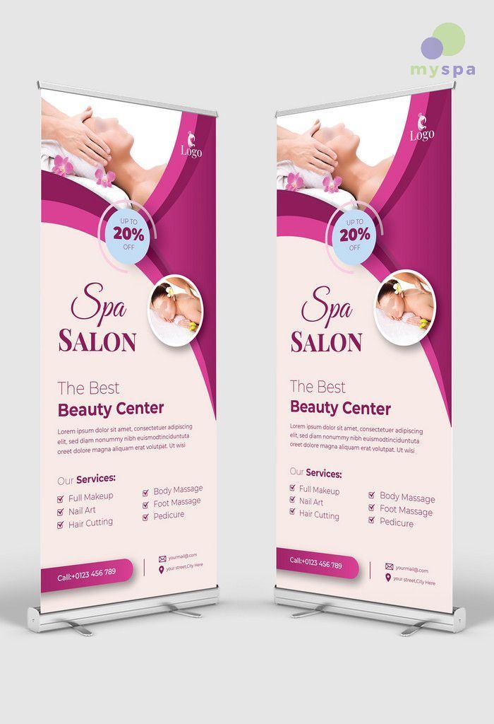 thiết kế menu spa đẹp