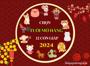 Chọn tuổi mở hàng cho 12 con giáp năm 2024