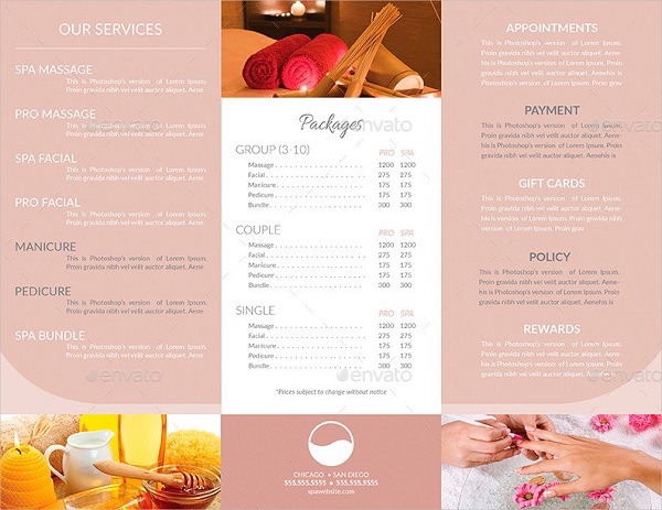 Bí quyết thiết kế menu Spa đẹp - Tổng hợp 30+ mẫu menu ấn tượng