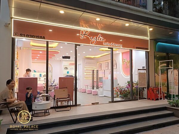 Thi công nội thất Spa Kaylin tông hồng xinh xắn