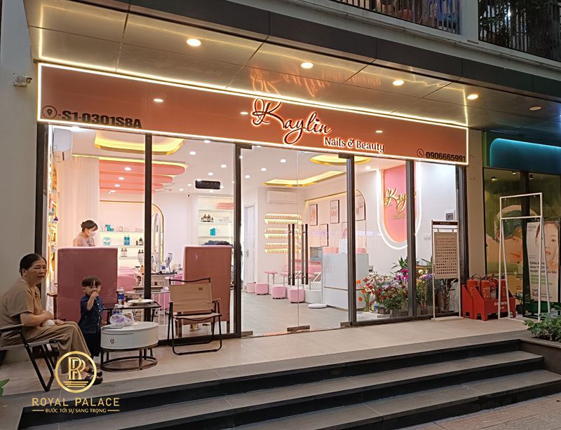 Thi công nội thất Spa Kaylin tông hồng xinh xắn