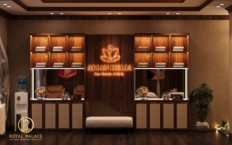 Thiết kế Spa dưỡng sinh đông y 120m2