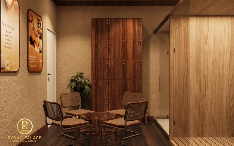 Thiết kế Spa dưỡng sinh đông y 120m2