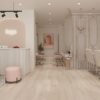 Mẫu thiết kế spa đẹp tone màu hồng xinh xắn