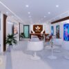 Thiết kế Spa Tín Tâm 170m2 tone màu nâu trắng