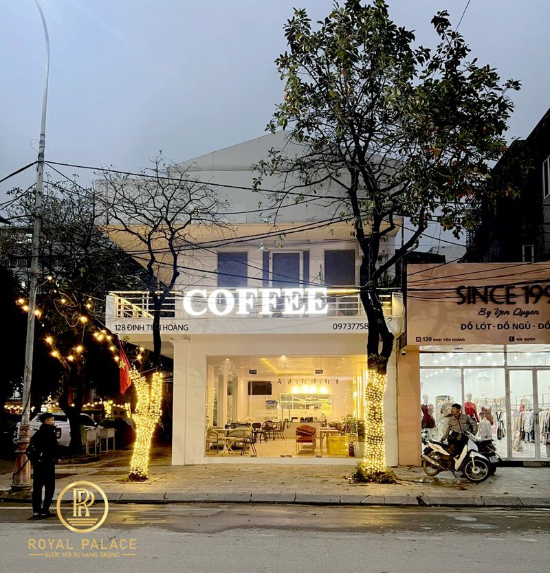 Thi công quán cà phê 88m2 tại Ninh Bình