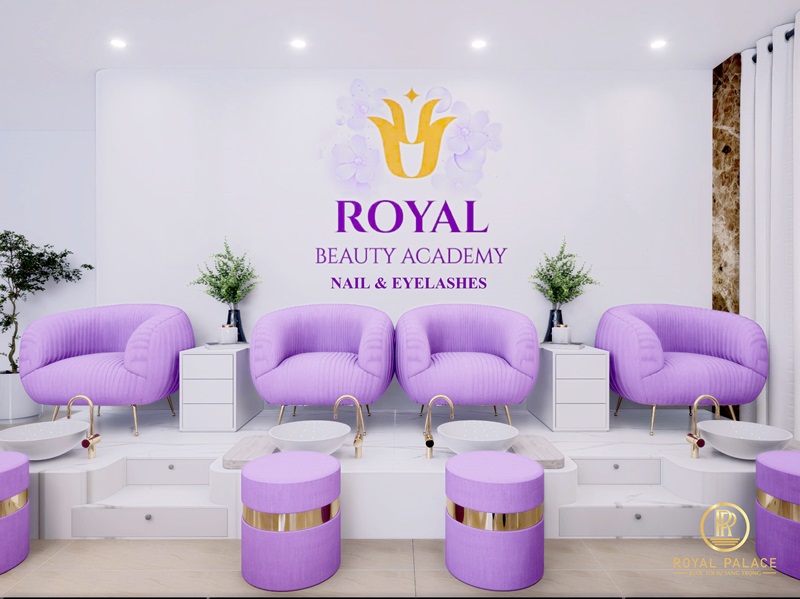 Thiết Kế Spa Tone Màu Tím Mộng Mơ