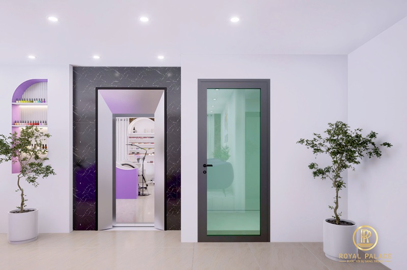 Thiết Kế Spa Tone Màu Tím Mộng Mơ