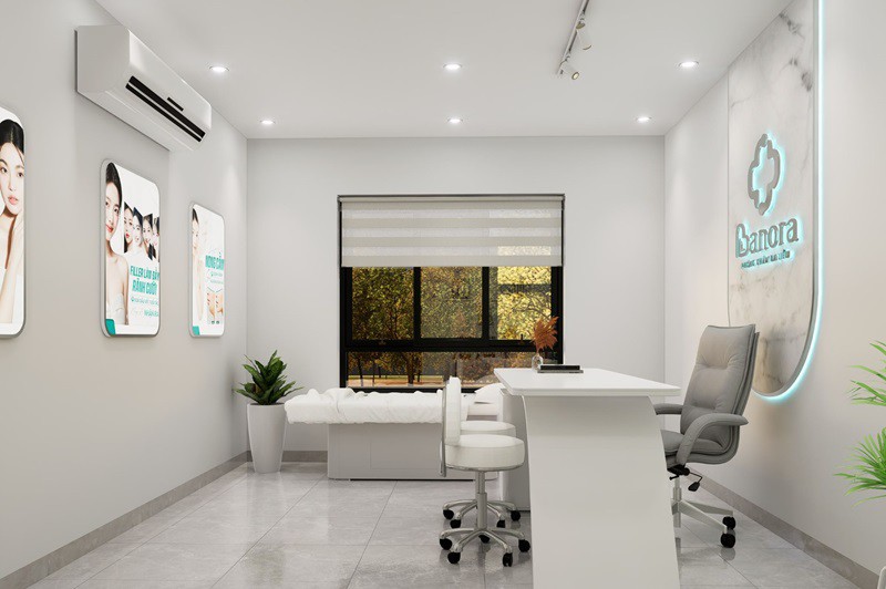 Thiết kế phòng khám da BANORA 120m2 tại Hà Nội
