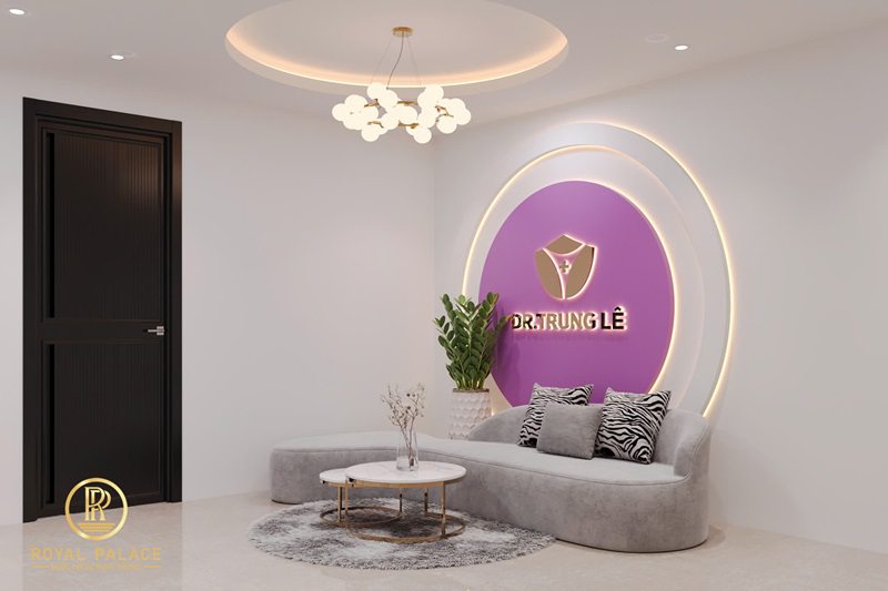 Thiết Kế Phòng Khám 80m2 Hiện Đại & Tinh Tế với Tông Tím