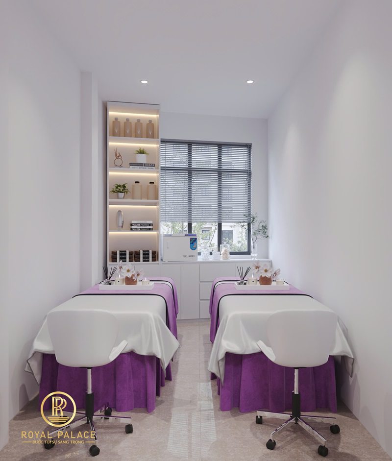 Thiết Kế Phòng Khám 80m2 Hiện Đại & Tinh Tế với Tông Tím