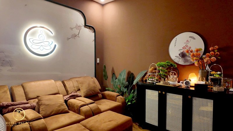 Thi công Spa Tâm An 200m2 phong cách Indochine