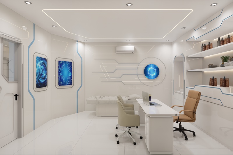 Thiết kế thẩm mỹ viện Thiên Hà 610m2