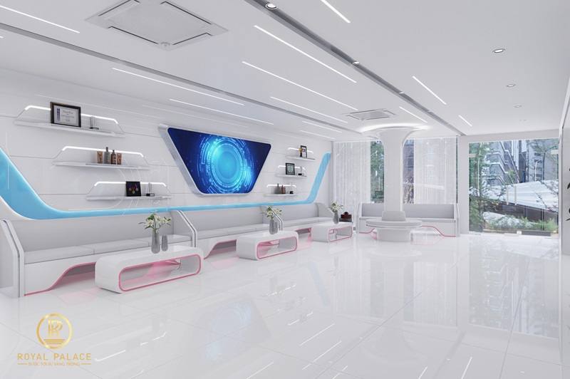 Thiết kế thẩm mỹ viện Thiên Hà 610m2