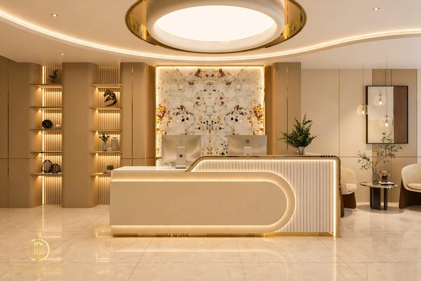 Thẩm mỹ viện Anh Hapy khu vực quầy lễ tân