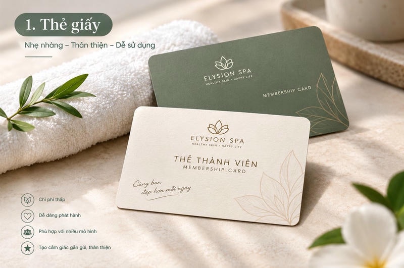 Thẻ thành viên bằng giấy