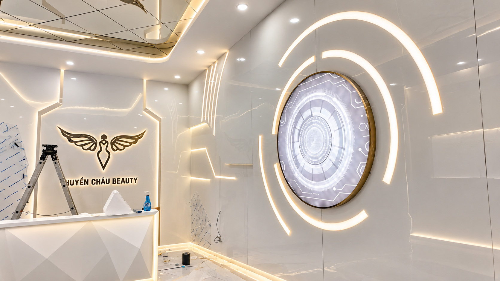 Thi công phòng khám Huyền Châu Beauty cơ sở 2 Tp. HCM