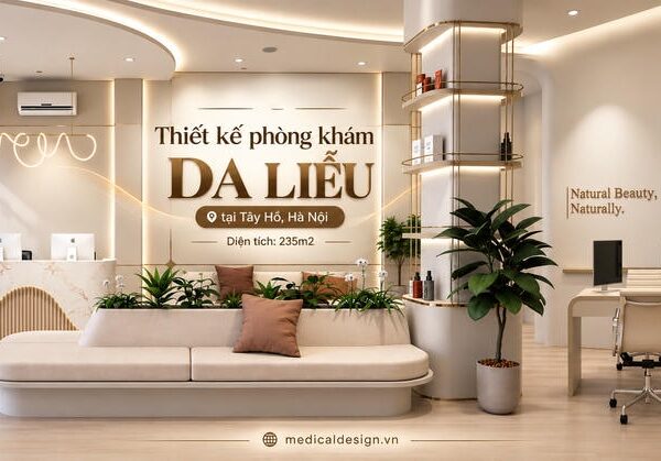 Thiết kế phòng khám da liễu 235 m2 tại Tây Hồ, Hà Nội